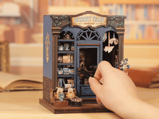 Journey Trace Bookshop DIY Miniature House Kit