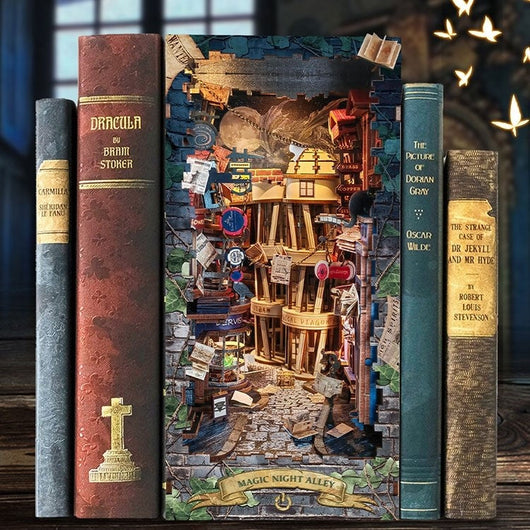 Magic Night Alley DIY Book Nook Kit